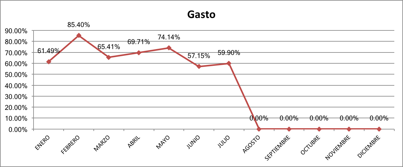 Gasto Julio 2017